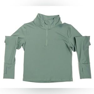 Paragon Fitwear Sedona 1/4 Crop Zip Sage Size Medium